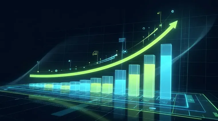 Analytics dashboard showing organic traffic growth from a content marketing agency campaign over 12 months